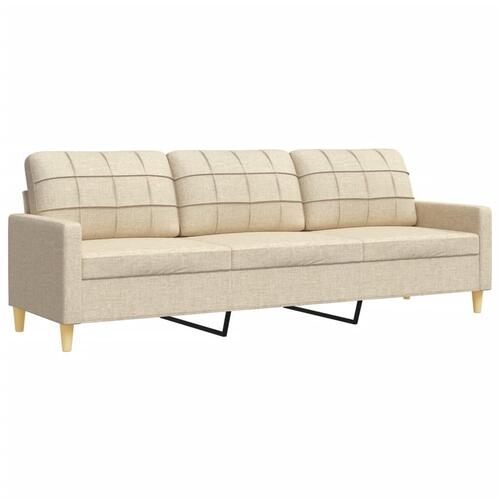 2 personers sofa stof cremefarvet