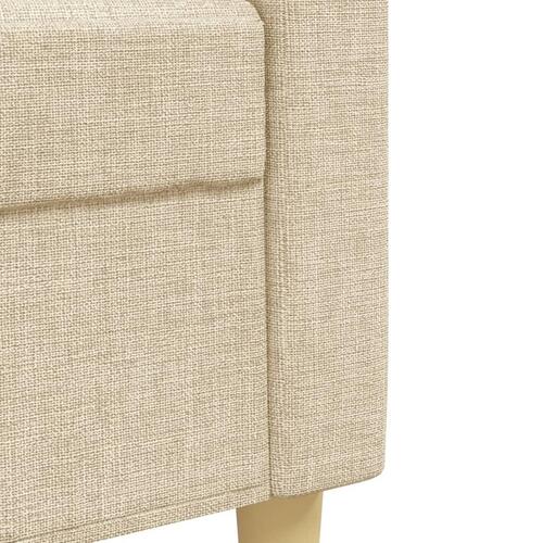 2 personers sofa stof cremefarvet
