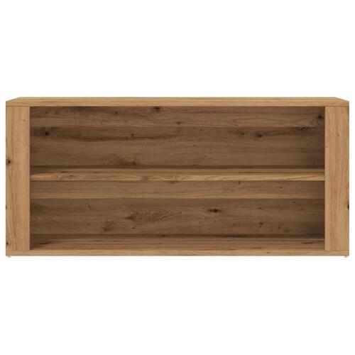 Skobænk 100x35x45 cm konstrueret træ kunsteg