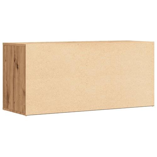Skobænk 100x35x45 cm konstrueret træ kunsteg