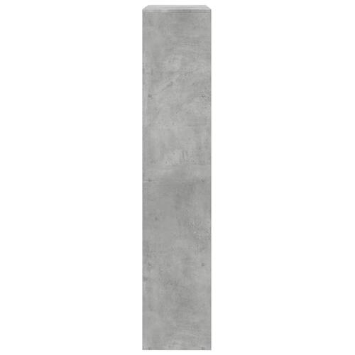 Bogreol/rumdeler 143,5x29x143,5 cm konstrueret træ betongrå