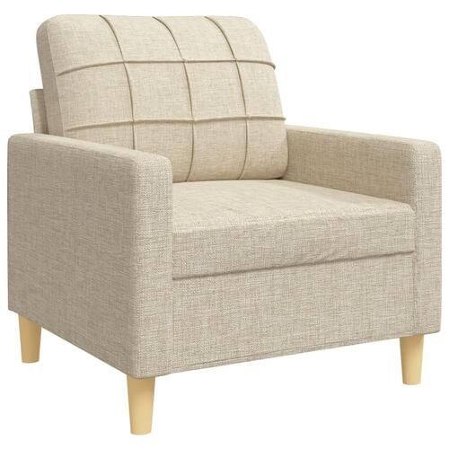 3 personers sofa stof cremefarvet