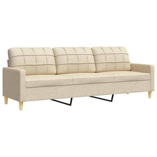3 personers sofa stof cremefarvet