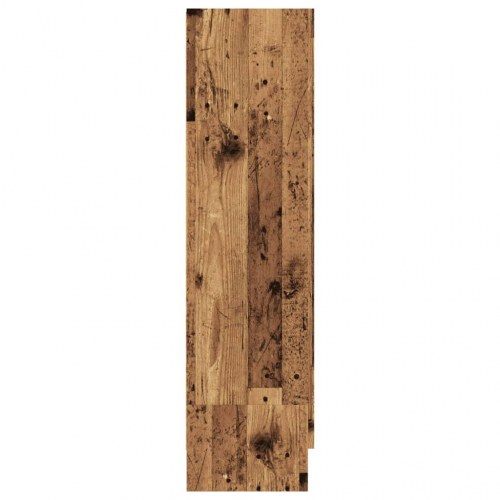 Bogskab med 2 låger 82,5 x 30,5 x 115 cm - antikt træ