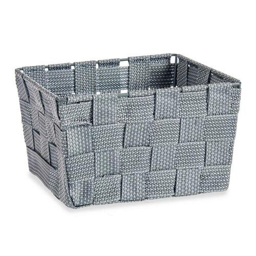 Kurv Fletning Grå Klæde (15 x 10,5 x 20 cm) (24 enheder)