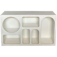 Skænk Home ESPRIT Hvid Træ MDF 120 x 26 x 75 cm