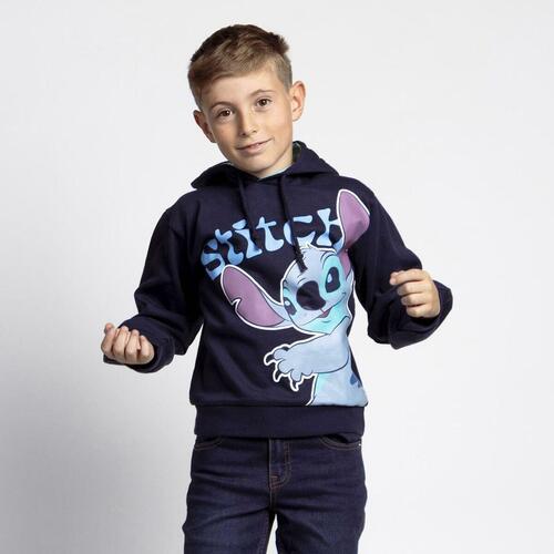 Hættetrøje til Børn Stitch Mørkeblå 6 år