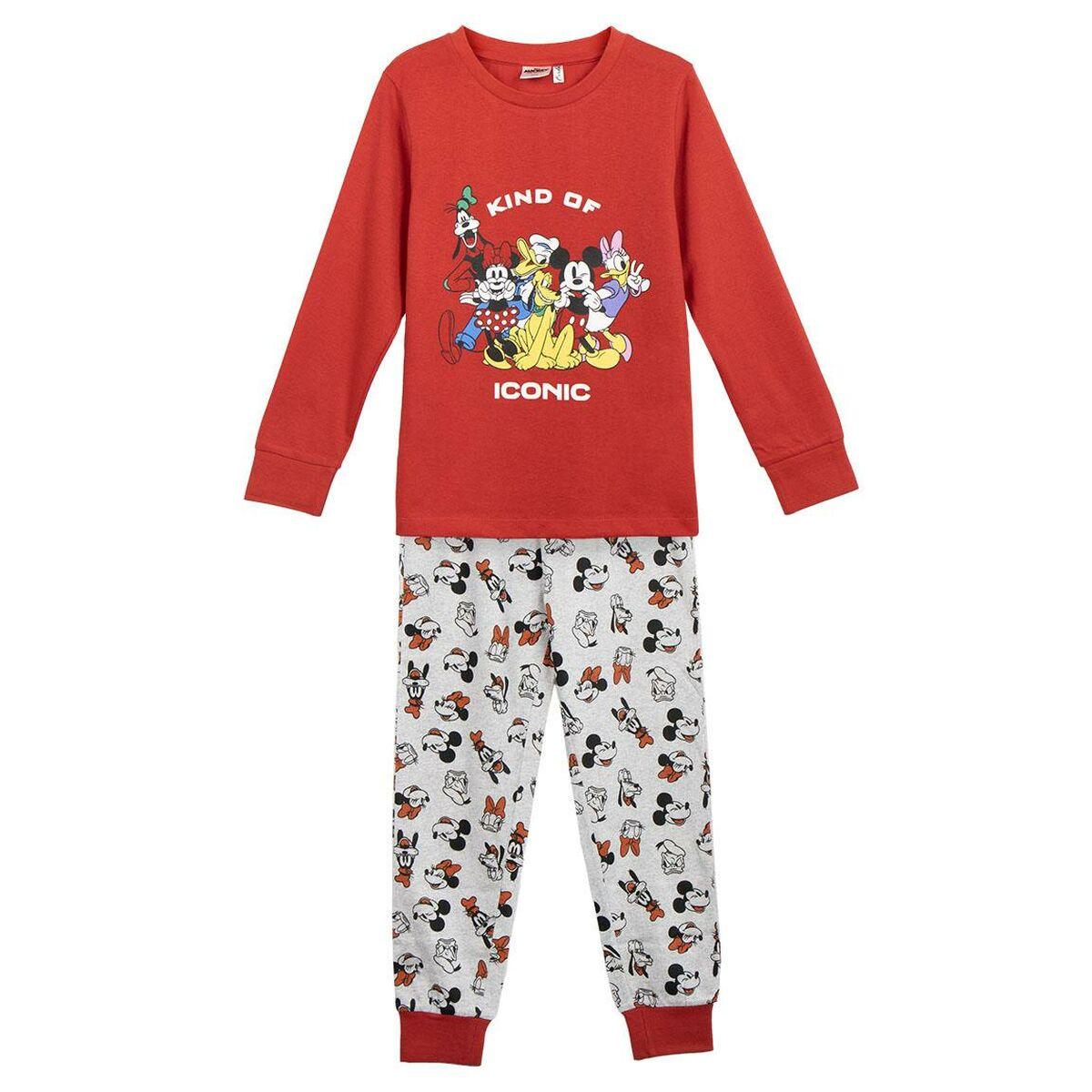 Nattøj Børns Mickey Mouse Rød 6 år