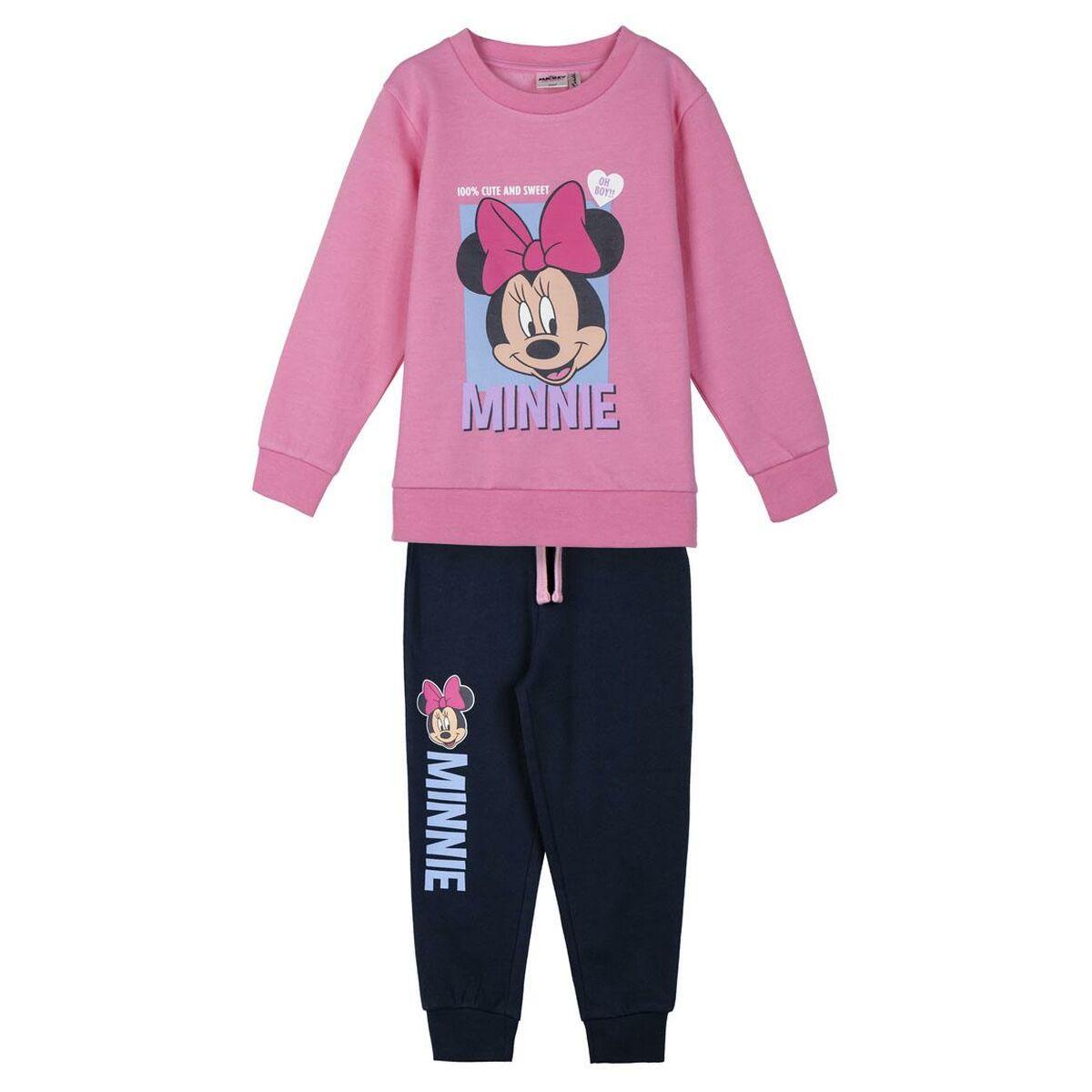 Træningsdragt til børn Minnie Mouse Pink 4 år