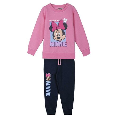 Træningsdragt til børn Minnie Mouse Pink 7 år