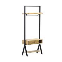 Bænk Home ESPRIT Sort Natur 80 x 40 x 200 cm