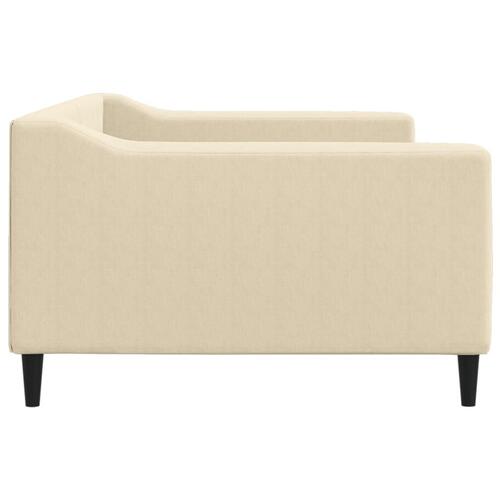 Daybed 100x200 cm stof cremefarvet