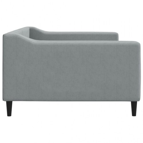 Daybed 100 x 200 cm i stof - lysegrå sovesofa