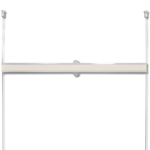 Plisségardin 90x100 cm cremefarvet