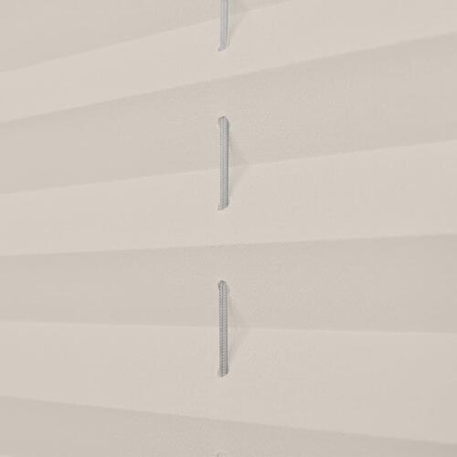 Plisségardin 90x100 cm cremefarvet