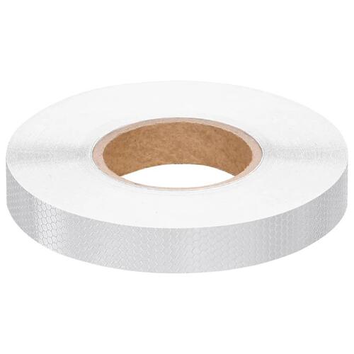 Reflekstape 2,5 cm x 50 m PVC hvid
