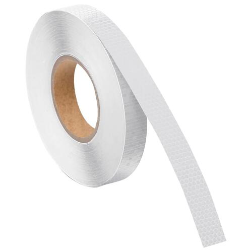 Reflekstape 2,5 cm x 50 m PVC hvid