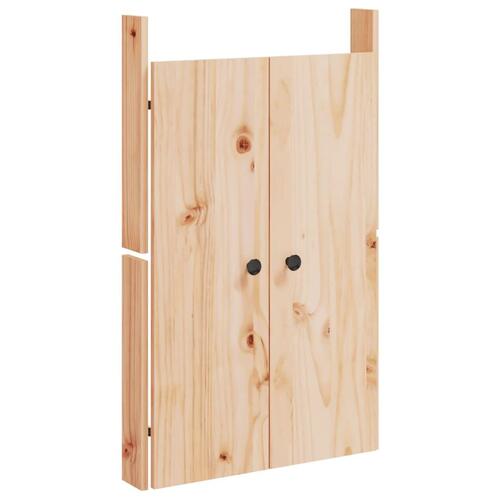 Låge til udendørs køkkenskab 50x9x82 cm massivt fyrretræ