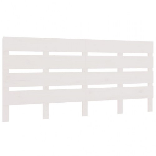 Sengegavl 160 x 3 x 80 cm i massivt fyrretræ - hvid