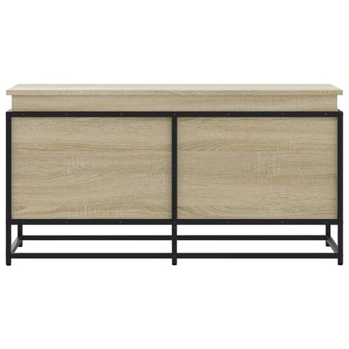 Opbevaringsboks m. låg 100x40x51,5 cm konstrueret træ sonoma-eg