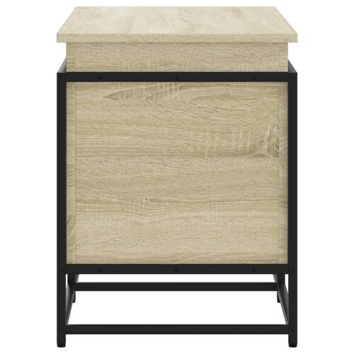 Opbevaringsboks m. låg 100x40x51,5 cm konstrueret træ sonoma-eg