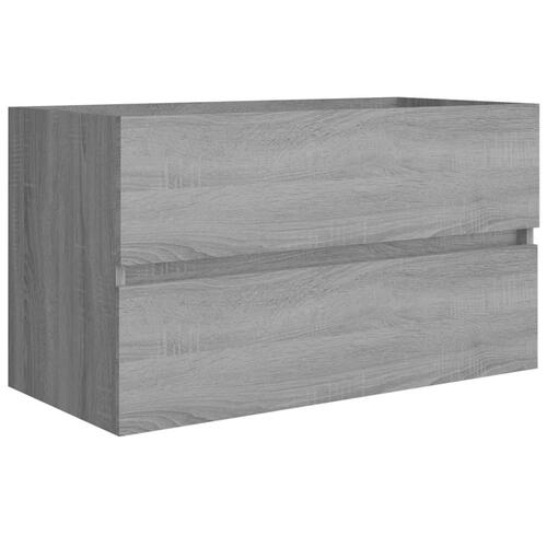 Underskab 80x38,5x45 cm konstrueret træ grå sonoma-eg
