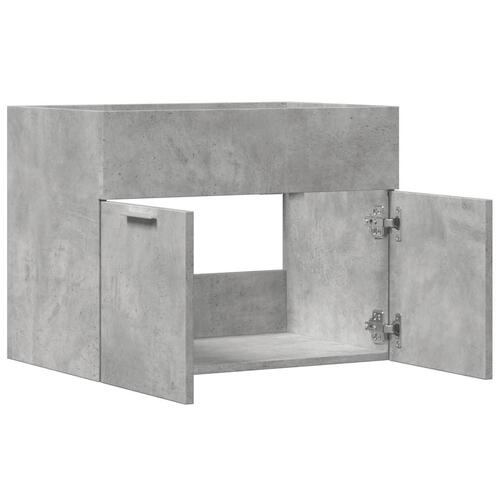 Skab til håndvask 60x38,5x46 cm konstrueret træ betongrå