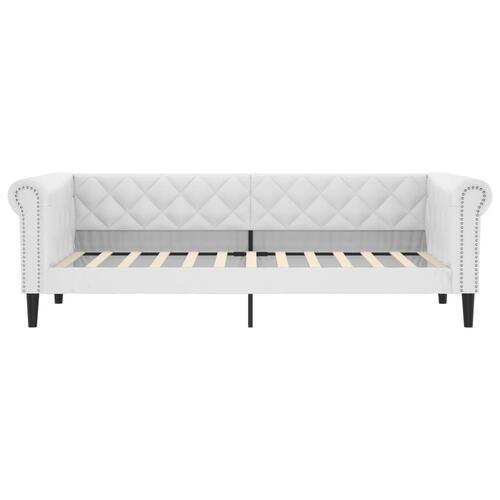 Daybed 100x200 cm kunstlæder hvid