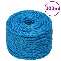 Arbejdsreb 20 mm 100 m polypropylen blå
