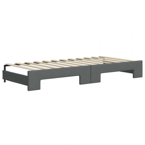 Daybed med udtræk 100 x 200 cm - mørkegrå