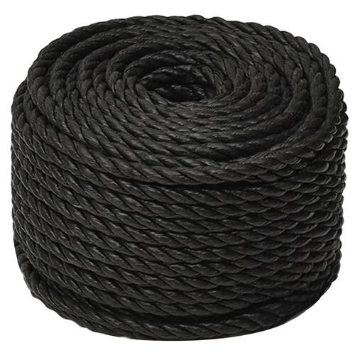 Arbejdsreb 24 mm 25 m polypropylen sort