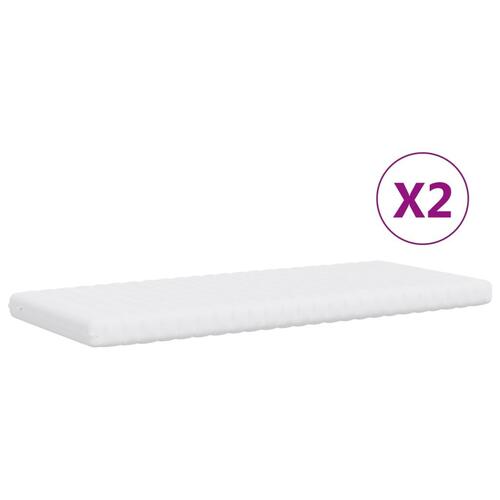 Daybed med udtræk og madras 90x200 cm velour lyserød