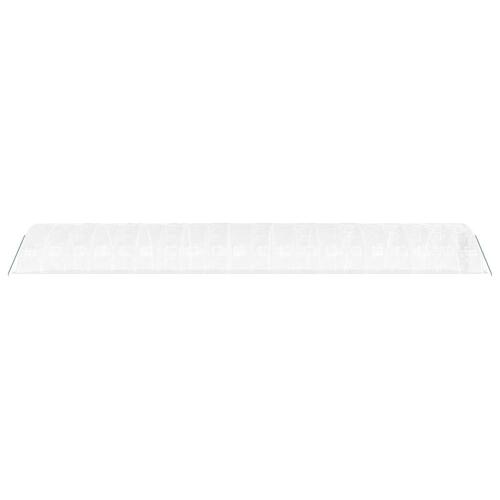 Drivhus med stålstel 100 m² 20x5x2,3 m hvid