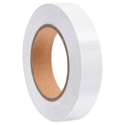 Reflekstape 2,5 cm x 20 m PVC hvid