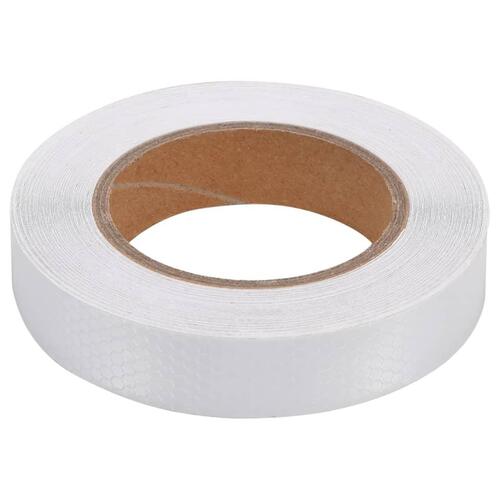 Reflekstape 2,5 cm x 20 m PVC hvid