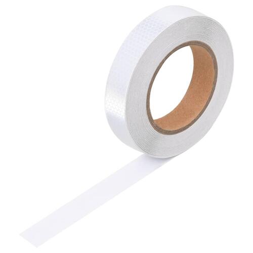 Reflekstape 2,5 cm x 20 m PVC hvid