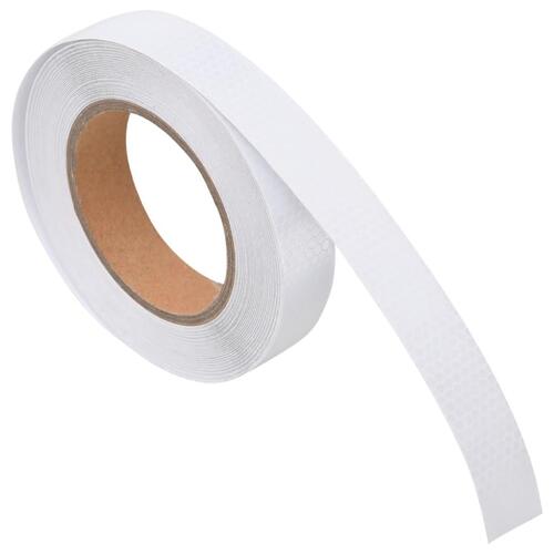 Reflekstape 2,5 cm x 20 m PVC hvid