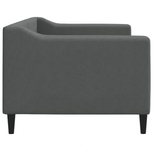 Daybed 80×200 cm i stof - mørkegrå sovesofa til gæsteværelse og stue