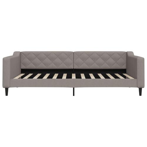 Daybed 100x200 cm stof gråbrun