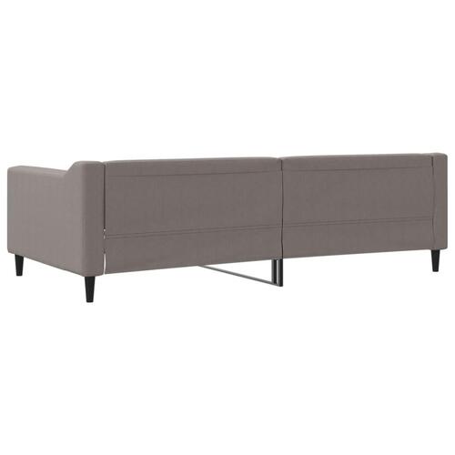 Daybed 100x200 cm stof gråbrun