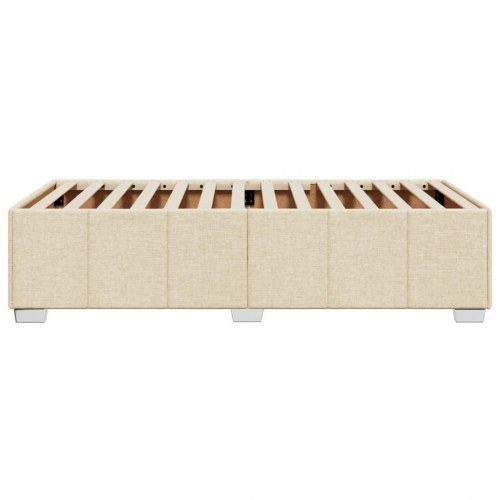 Sengeramme i stof uden madras 100 x 200 cm - creme