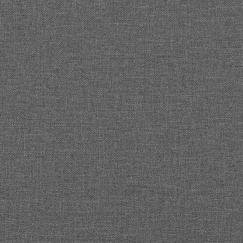 Daybed med udtræk og madras 100x200 cm stof mørkegrå