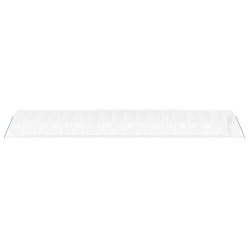 Drivhus med stålstel 90 m² 18x5x2,3 m hvid