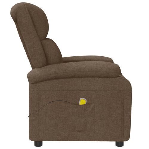 Massagestol stof brun