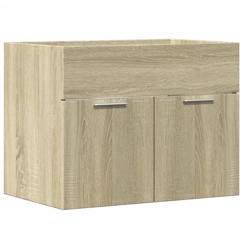 Skab til håndvask 60x38,5x46 cm konstrueret træ sonoma-eg