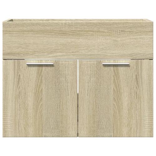 Skab til håndvask 60x38,5x46 cm konstrueret træ sonoma-eg