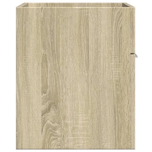 Skab til håndvask 60x38,5x46 cm konstrueret træ sonoma-eg
