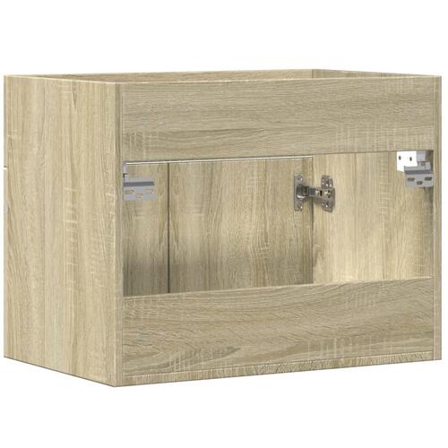 Skab til håndvask 60x38,5x46 cm konstrueret træ sonoma-eg