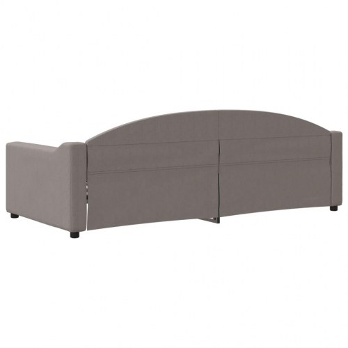 Daybed 90x200 cm stof gråbrun