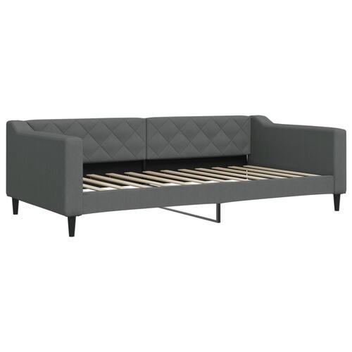 Daybed 100x200 cm stof mørkegrå
